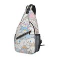 thumbnail image 2 of Cinnamoroll Sling Backpack Crossbody Sling Bag, Chest Bag Daypack Fanny Pack Cross Body Bag for Outdoors Hiking Traveling, 2 of 5
