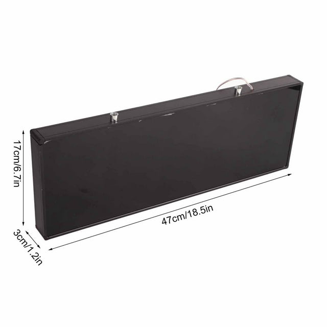 Double Sided LED Clock, Accurate Timekeeping, High Accuracy Temperature Display, Plexi Glass Panel, ARM Processor, 50m Visible Distance, ABS Material, 100~240V US Plug, 5V