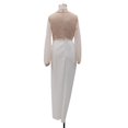 thumbnail image 3 of Robe de Soirée Formelle pour Femmes Bal Prom à Manches Longues Robe de Mariage Demoiselle d'Honneur Brillante Coupe Ajustée Fente Transparente, 3 of 5