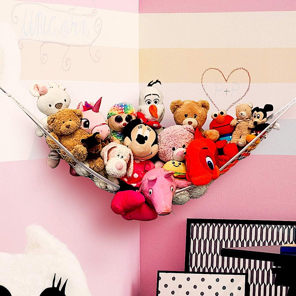 hanging net for stuffed animals walmart