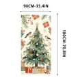 thumbnail image 2 of Djunllk Christmas Door Cover Door Hanging Banner Winter Banner Photo Background Door Decoration New Year Home Party Decoration Supplies, Christmas Decorations, 70.8 x 35.4, 2 of 6