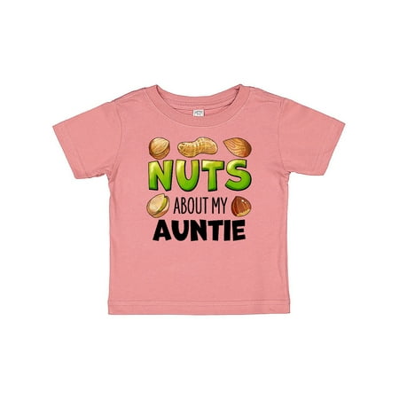 

Inktastic Nuts About My Auntie Peanut Almond Pistachio Gift Baby Boy or Baby Girl T-Shirt