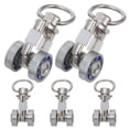 thumbnail image 4 of KAKOWELY Roue Coulissante pour Rideau 5 Pcs Rail de Rideau Rouleau Métal Accessoires de Rideau Maison 1.61"X0.71"X0.51 Pouces, 4 of 5