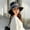 Black, variant on 2022 New Women's Bucket Hat Solid Bow Style Panama Caps Fashion Luxury Hat Fisherman Hat Ladies Summer Sun Travel Beach Hat Gift