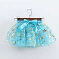 thumbnail image 2 of Godom Kids Princess Tutu Skirt 2T-8T Stars Sequins Party Dance Ballet Tulle Skirt Birthday Costume,Sky Blue, 2 of 5
