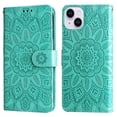 thumbnail image 1 of Funda tipo cartera GANGXUN para iPhone 15 Plus , diseño girasol, cuero PU, soporte, cierre magnético, tarjetero, 1 of 5