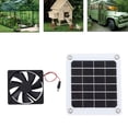thumbnail image 4 of Solar Powered Exhaust Fan, 5V 10W IP67 Waterproof Impact Resistance Solar Powered Ventilator  For Greenhouse, 4 of 8