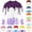 001-Dark Purple, variant on VOUZZA Boys Rash Guard 4th of July Independence Day Ice Cream Print Long Sleeve Swim Shirt