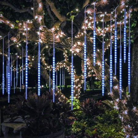 Upgraded 50cm 10 Tubes 540 LED Meteor Shower Rain Lights, Falling Rain Drop Christmas Light, Waterproof Cascading Lights for Holiday Party Wedding Christmas Tree Decoration (Best Holiday Decorations San Francisco)
