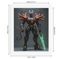 thumbnail image 2 of Paint By Numbers Kit for Adults Beginner - DIY Futuristic Warrior Demon Armor Canvas Painting Kits for Adults, Frameless Paint By Number for Adults for Home Wall Decor 16x20 Inch, 2 of 7