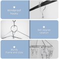 thumbnail image 3 of shiyou-Stainless Steel Clothes Drying Rack, Square Laundry Drying Rack, Laundry Racks for Drying Clothes, Clothing Drying Rack for Towels, Underwear, Socks (40 Clips 1Pack), 3 of 4