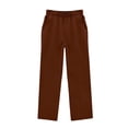 thumbnail image 5 of RQYYD Girls Wide Leg Sweatpants Oversized Baggy Elastic Waisted Sweat Pants Straight Leg Athletic Trousers with Pockets, 5 of 8