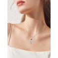 thumbnail image 3 of Mothers Day Gift I Love You Necklace 100 Languages Projection Necklace 925 Sterling Silver Mom I Love You forever Pendant Necklace jewelry Romantic Gifts for Mom Women, 3 of 10