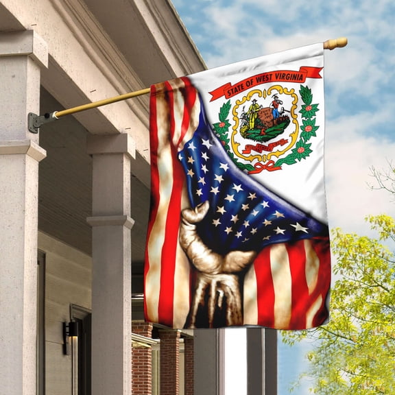 Garden Flag West Virginia State, Mountain State Pride, 12x18 POLE NOT INCLUDED