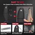 thumbnail image 3 of Patio Umbrella Cover - 600D Outdoor Cantilever Waterproof & Heavy Duty, Large Offset Banana Parasol Covers for 7.5-11.5 FT Umbrellas, 3 of 6