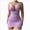 Light Purple, variant on Lingerie for Women Sheer Ruched Bodycon Mesh Babydoll Halter Lingerie Chain Dress (Pink,M)