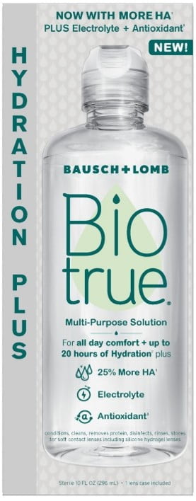 Biotrue Hydration Plus Multi-Purpose Contact Lens Solution, 10oz