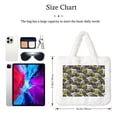 thumbnail image 3 of Yiaed White Retro Off-Road Vehicle Print Fluffy Shoulder Bag Plush Bags Women Ladies Tote Bag Fluffy White Furry Purse Handbag for Autumn and Winter, 3 of 7