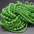 thumbnail image 2 of K-KED Natural Green Jade Gemstone Beads - 6mm 8mm 10mm 12mm - 15.5"-6 mm, 2 of 6