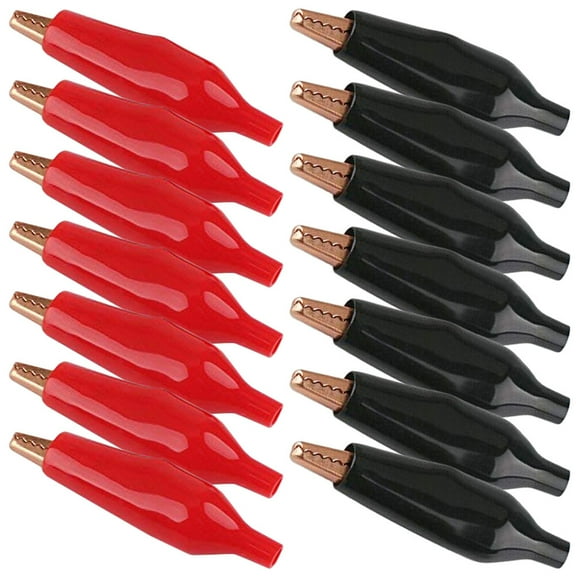 TABLZONE 30pcs Rubber Insulated Alligator Clips Electrical Testing Tools for Engineers Compact Design