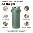 thumbnail image 7 of Fit & Fresh Shaker Bottle, Leak Proof 24 oz Sports Blender Bottle for Supplement Shakes, Sage Green, 7 of 7