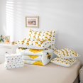 thumbnail image 6 of Erosebridal Kawaii Bug Bee 7-Piece Twin Bedding,Cartoon Floral Bedding Comforter Set,White Black,Polkadot Reversible, 6 of 7