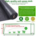thumbnail image 3 of Garden Weed Barrier, Heavy-duty Landscape Fabric Ground Cover Durable Polyethylene Cloth Premium Weeds Control Mat for Gardening, Soil Erosion Control, and Other Outdoor Projects, 6FT x 200FT, 3 of 7