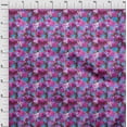thumbnail image 4 of oneOone Viscose Chiffon Fuschia Pink Fabric Abstracts Craft Projects Decor Fabric Printed By The Yard 42 Inch Wide, 4 of 5