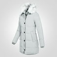 thumbnail image 7 of Wnegstg Women Winter Coat Fashion Hooded Faux-Fur Winter Warm Puffer Long Jacket, 7 of 7