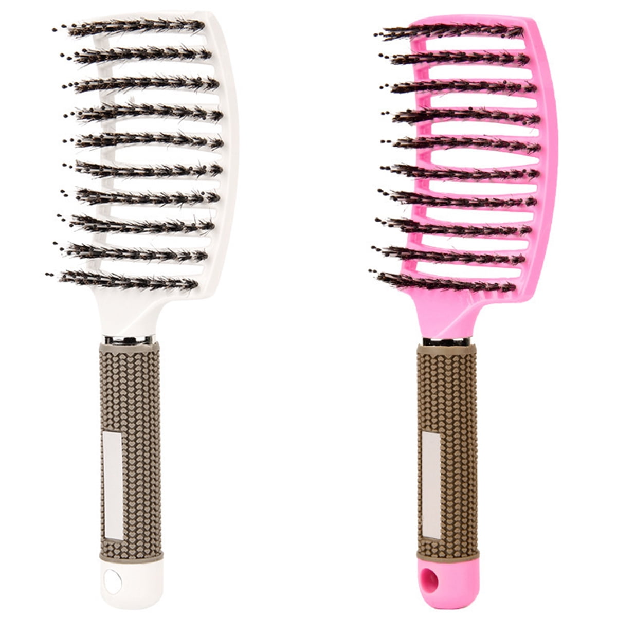 Toorise 2pcs Hair Brushes Wet and Dry Detangling Hair Brushes Curved and Vented Hairbrush Magical Brush Detangler Comb Bristle Styling Hair Brushes for Long Thick Thin Curly Tangled Hair