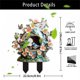 thumbnail image 3 of Estaca Para Jardín Con Pájaros Estaca Acrílica Con Pájaros Estaca Decorativa Acrílica Plana En 2D Para Jardín, Para Interior Y Exterior, Para Macetas, Para Patio., 3 of 6