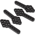 thumbnail image 2 of 4 piezas de soporte de amortiguador de metal CNC de la serie para ajustar la altura del soporte de ángulo para RC Car Axial SCX10 90046 D90 D110, negro, 2 of 5