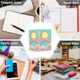 thumbnail image 6 of FORMRS 1-Subject Spiral Notebook 8" x 5" College Ruled 60 Refillable Sheet A5 Hard Cover, 2 Pack, Retro Blue Rainbow, 6 of 7