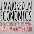 thumbnail image 3 of CafePress - Majored In Economics Long Sleeve T Shirt - Womens Baseball Tee, 3 of 4
