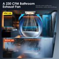 thumbnail image 4 of Extractor de baño BSEED 1800W con Bluetooth, calefactor e iluminación RGB, 4 of 9