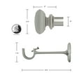 thumbnail image 5 of Decopolitan 27933-72CO Square Curtain Rod Set, 72 to 144-Inch, Toasted Copper, 5 of 5