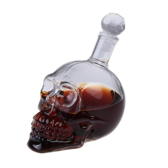 Crystal Head Vodka Skull Face Bone Glass Bottle Decanter Empty Bar 350ml