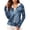 Blue, variant on Camouflage Sun Protection Hoodie for Women UPF 50  - Active Outdoor Long Sleeve Zip Up Jacket with Thumbholes & Pockets, Lightweight Athletic Rash Guard Black L