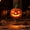 Orange, variant on Vintage Glass Halloween Night Light, Resin Skull Hat Desktop Decoration, Luminous Warm Yellow Ambient Lamp for Home Fireplace Window Party Décor