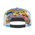 thumbnail image 4 of Balery Baseball Cap Flat Bill Hats for Men Adjustable Size for Running Workouts and Outdoor Activities All Seasons Dad Hat(Rainbow Animals on Noah's Ark ), 4 of 9