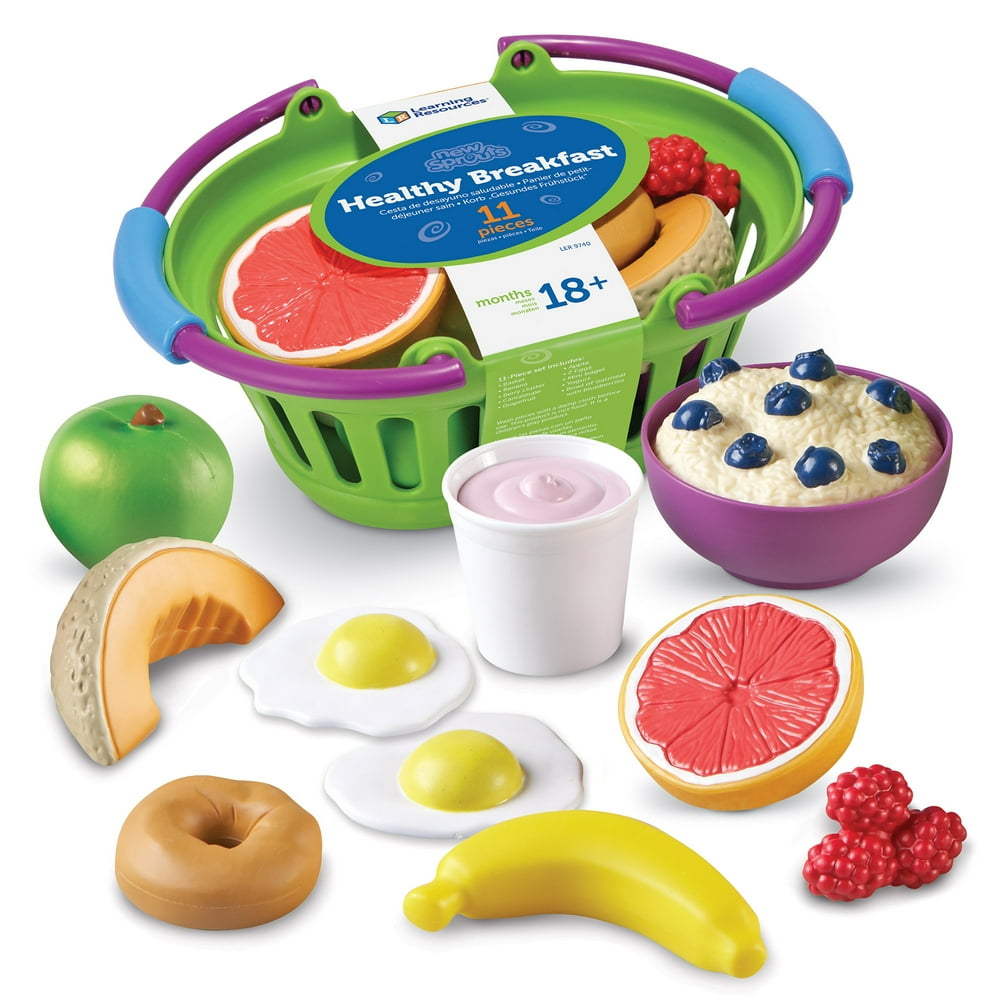 Learning Resources New Sprouts, Healthy Breakfast, Play Food, Ages 18
