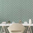 thumbnail image 3 of Ambesonne Retro Peel & Stick Wallpaper for Home, Delicate Floral, 13"x36", Pale Sage Green White, 3 of 6