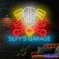 thumbnail image 5 of Handmadetneonsign Skeleton Garage Neon Sign, Workshop Led Light, Mechanic Tool Wall Art 94592, 5 of 5