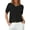 Black, variant on Arach&Cloz Women's 2025 Summer Lightweight Cropped Cardigan Short Sleeve Crew Neck Bolero Shrug Casual Top