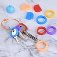 thumbnail image 6 of Uxcell Key Cap Cover Semicircle Key Identifier Tags for Identifying Keys Coding, Bright Green 20 Pack, 6 of 6