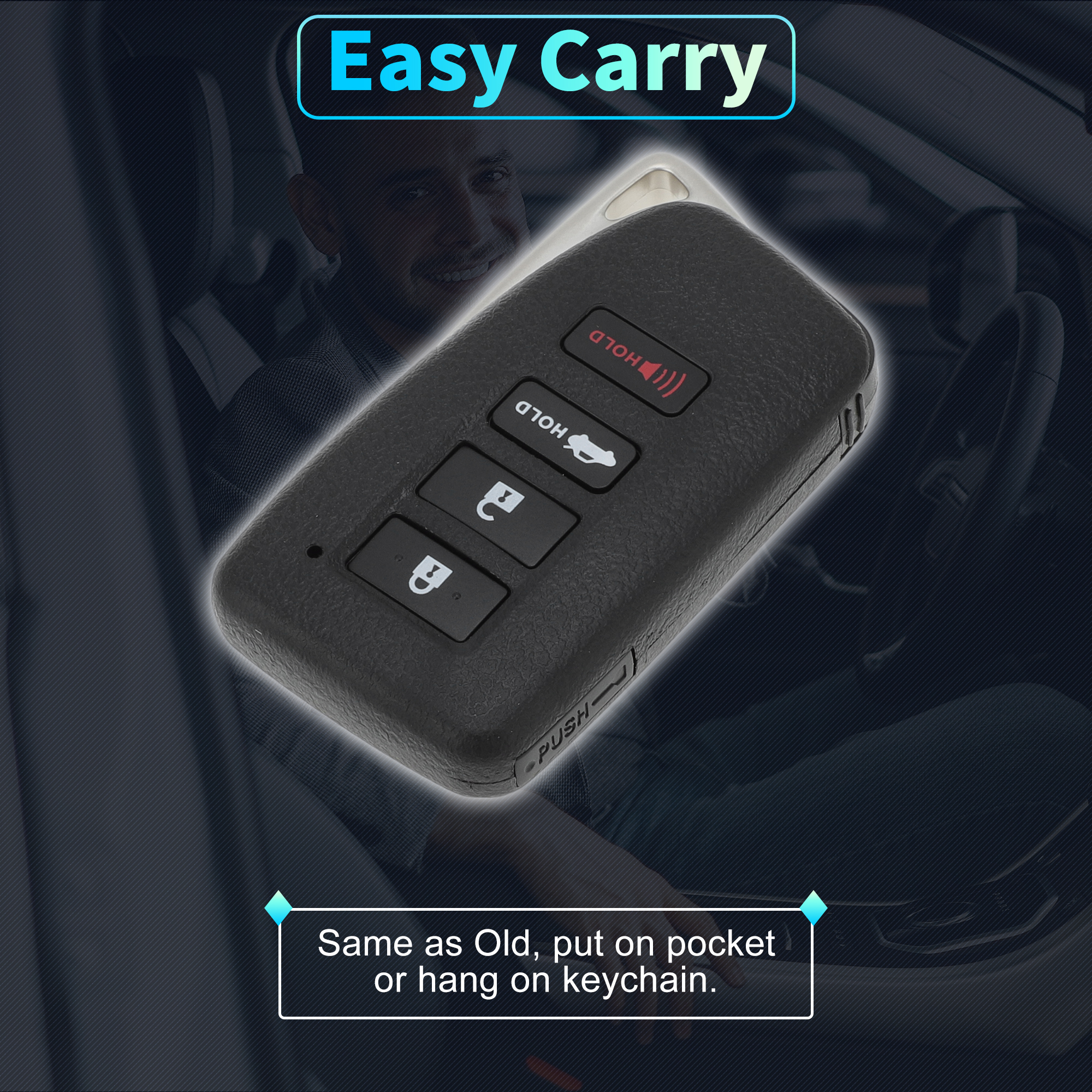 HYQ14FBA 314.3 MhzReplacement Keyless Entry Remote Smart Key Fob for Lexus GS350 2013-2020 for Lexus ES300h 2013-2018 g Chip 89904-06170 4 Buttons