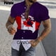 thumbnail image 3 of Nueva camisa hawaiana con estampado completo "I Love Canada" de verano para hombre, camisa informal de manga corta con botones para hombre, camisa de playa de talla grande, 3 of 5