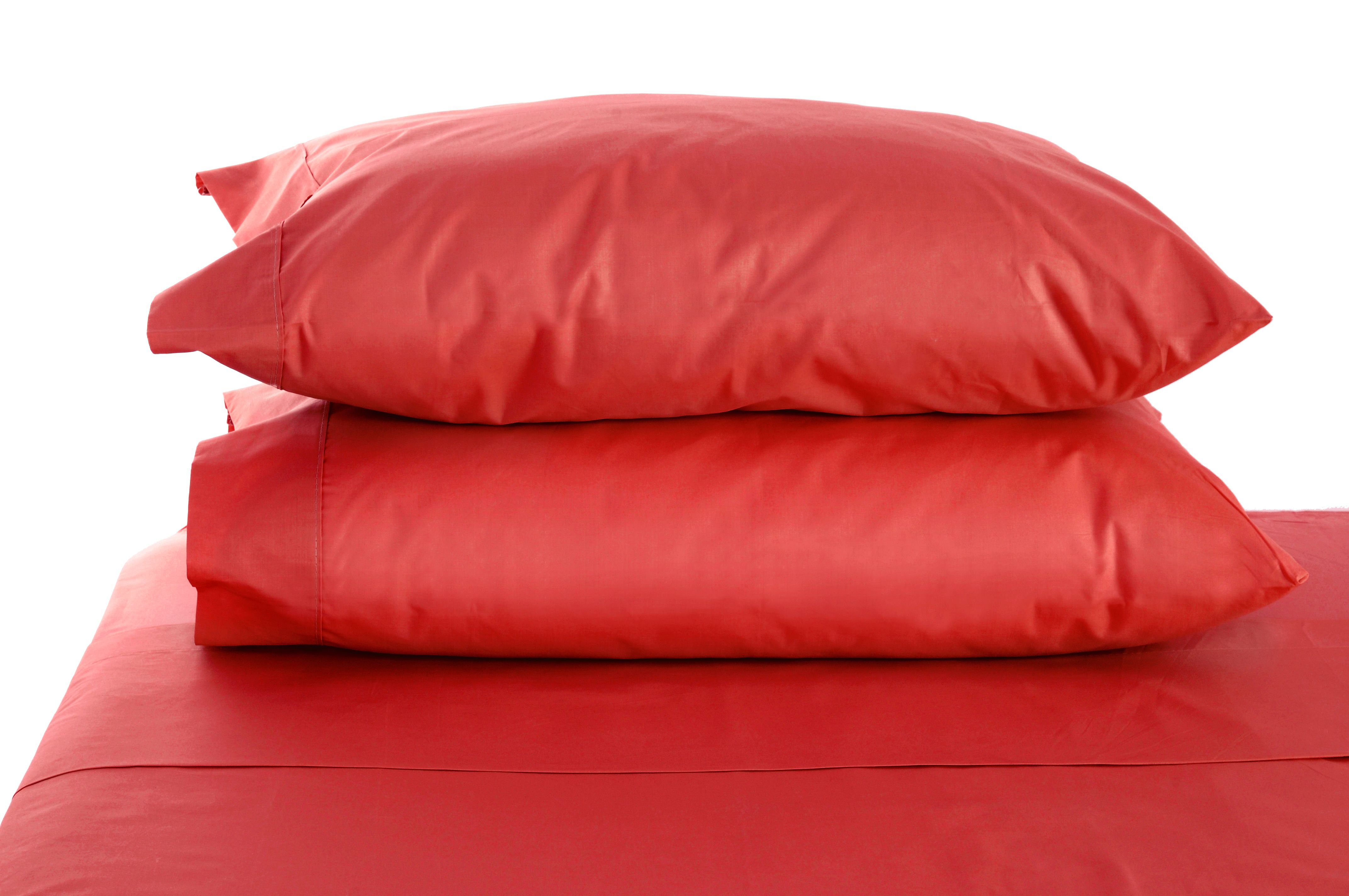 Swan Comfort Luxury Wrinkle & Fade Resistant Pillowcases King, Red