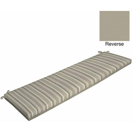 Better Homes And Gardens Grey Stripe Outdoor Bench Cushion