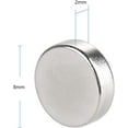 thumbnail image 2 of Small Magnets 8 x 2mm Round Neodymium Magnets Fridge Magnets Small Extra Strong Magnets 20 Pcs Mini Magnets for Whiteboard Craft Home Kitchen Office School, 2 of 4